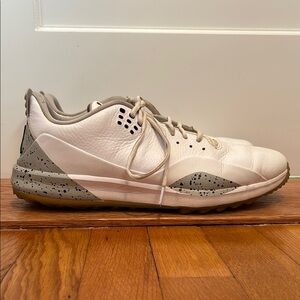 Jordan ADG 3 spikeless golf sneakers in white & cement gray
